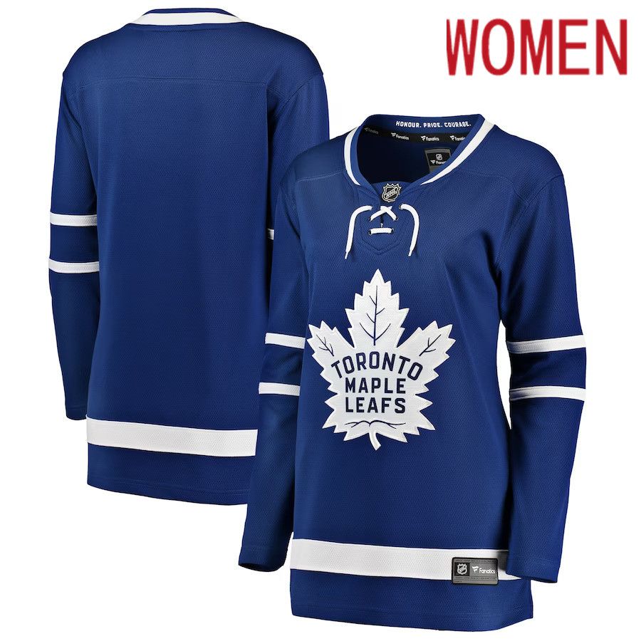 Women Toronto Maple Leafs Fanatics Branded Blue Breakaway Home NHL Jersey->customized nhl jersey->Custom Jersey